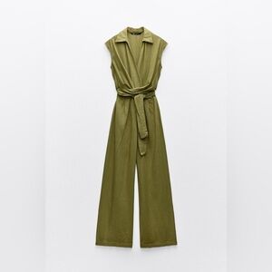 Zara Olive Green Jumpsuit